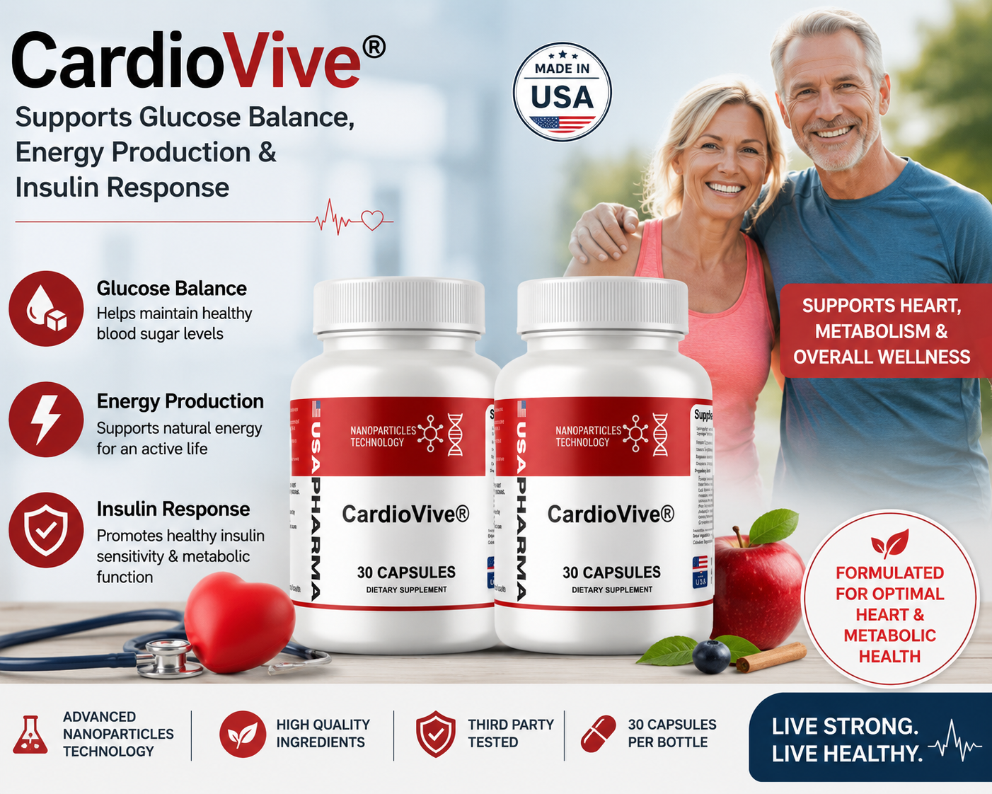 Cardiovive supports glucose balance, energy production and insulin response